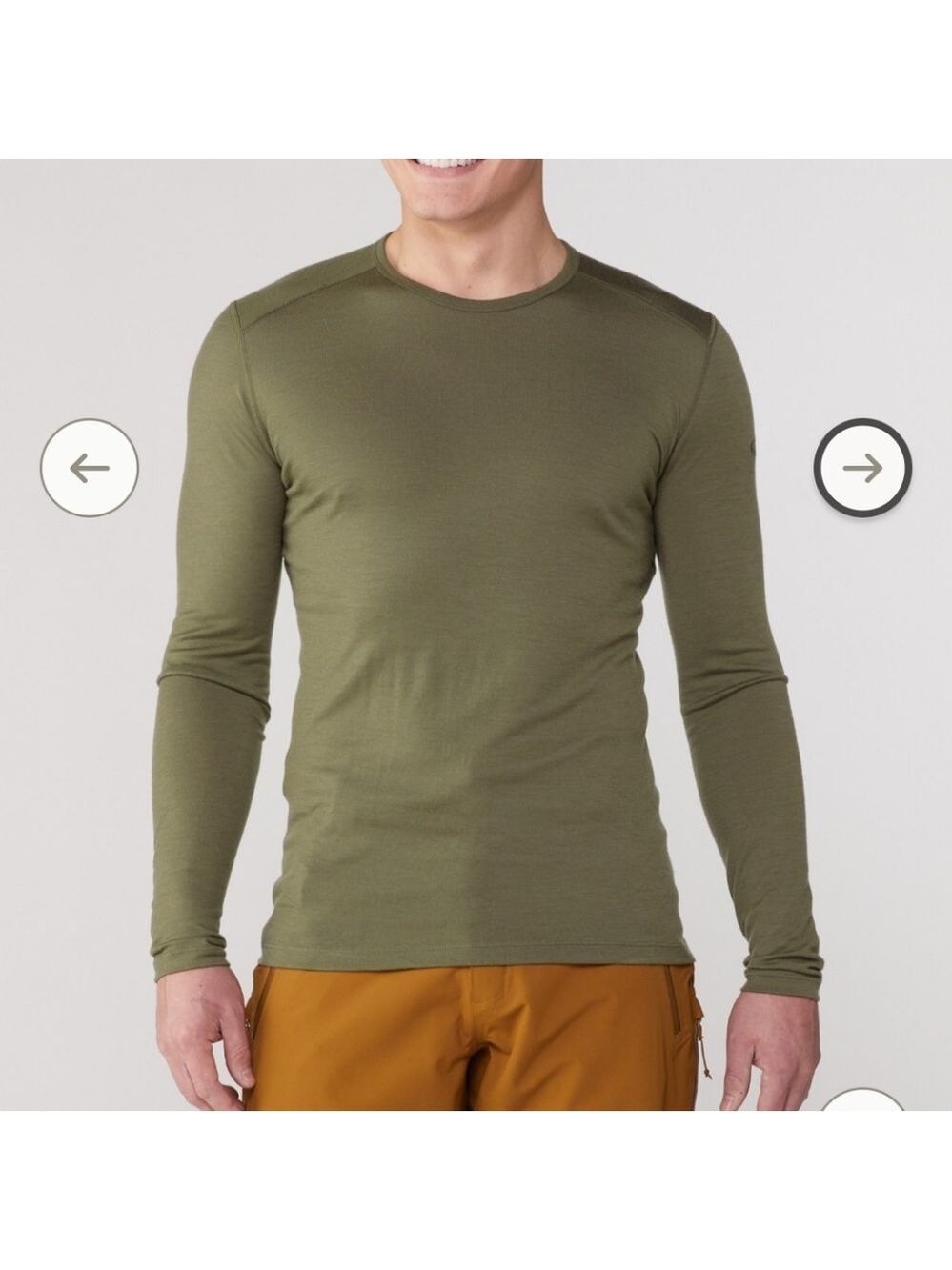 Icebreaker Merino 200 Oasis Long-Sleeve Crewe Thermal Top - Men's Medium